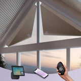 Graywind Rechargeable Motorized Angled Window Shades | Triangle Window Shades | Customizable