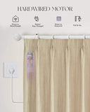 Graywind Hardwired Smart Curtain with Roman Rod | Sheer Series | Customizable