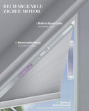 Graywind Rechargeable Motorized Angled Window Shades | Right Trapezoid Window Shades | Customizable