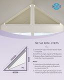 Graywind Rechargeable Motorized Angled Window Shades | Triangle Window Shades | Customizable